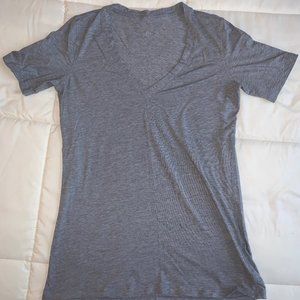 Grey Lululemon V-Neck T-Shirt